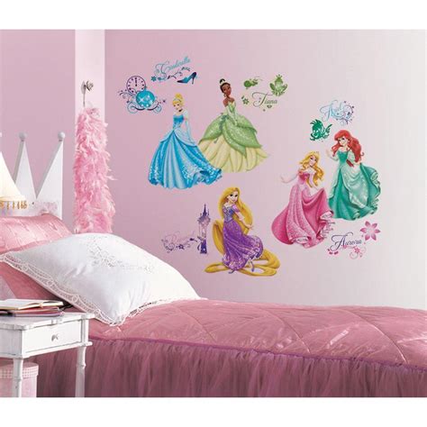 Shop for disney princess wall decals online at target. Disney Princess Royal Debut Peel and Stick 37-Piece Wall ...