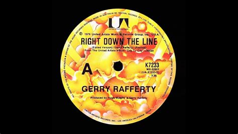 Right Down The Line Gerry Rafferty Original Stereo Youtube