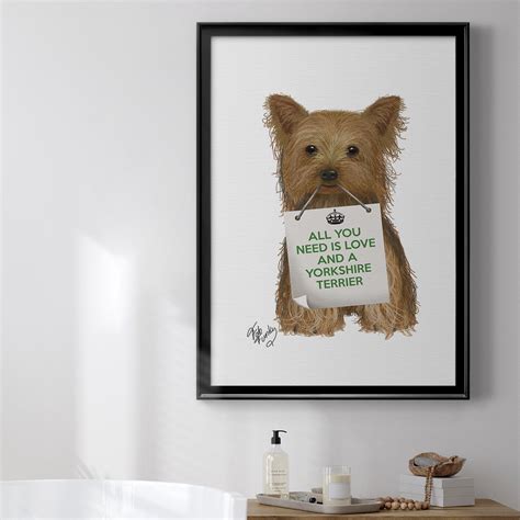 Trinx Love And Yorkshire Terrier Love And Yorkshire Terrier By On Wayfair