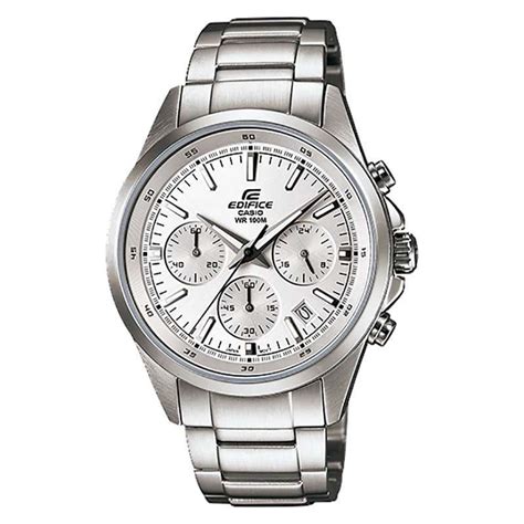 jual casio edifice efr 527d 7avudf chronograph men silver dial stainless steel strap [machtwatch