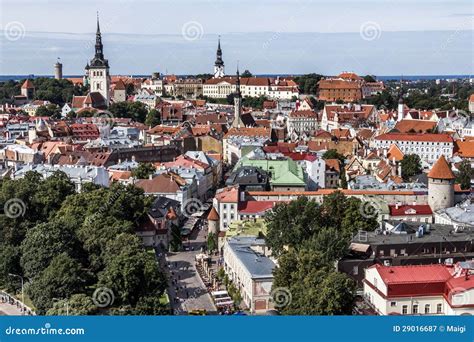 Downtown Of Tallinn City Stock Image Image Of Estonian 29016687