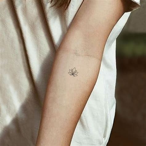 28 Lotus Flower Ankle Tattoo 