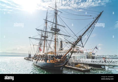 Hms Surprise At The San Diego Maritime Museum Stock Photo Alamy