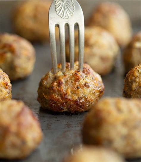 Sausage Stuffing Balls Dont Go Bacon My Heart
