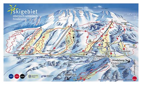 Piste Map Of Hindelang Oberjoch Ski Resort Allgau Alps Ski