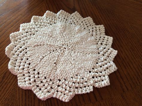 Card makers find that doilies work well for card crafting too. Hand knitted doily dishcloth | Knitting, Hand knitting ...