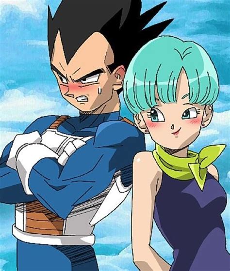 Dbz Vegeta And Bulma When He Blushes Its The Most Adorable Thing Xd