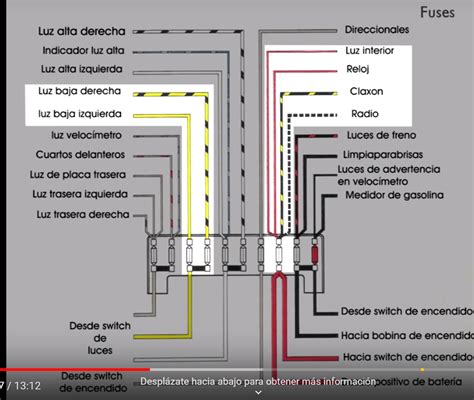 Lista 9 Foto Español Diagrama De Fusibles De Vocho Fuel Injection Mirada Tensa