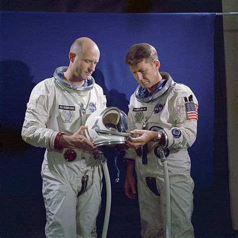 1 Oct 1965 Astronauts Thomas P Stafford Left Pilot And