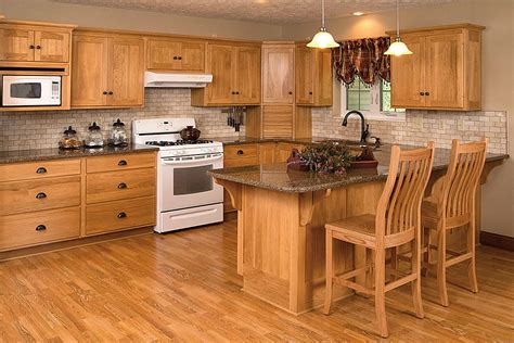 Country hickory ready to assemble in stock, quick ship kitchen cabinets! cabinetry | Kitchen Cabinetry | Natural Hickory Kitchen