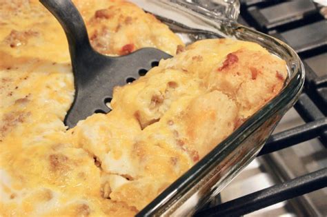 Bubble up breakfast casserole is a great breakfast for when you are short on prep time but still want a hot meal. Bubble Up Sausage Breakfast Casserole - Mom's Cravings ...