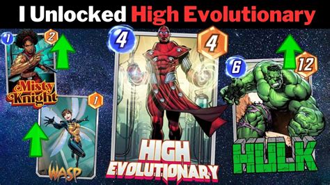 High Evolutionary Unlocked Marvel Snap Youtube