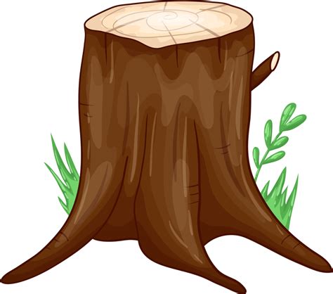 Tree Stump Clipart Design Illustration 9380432 Png