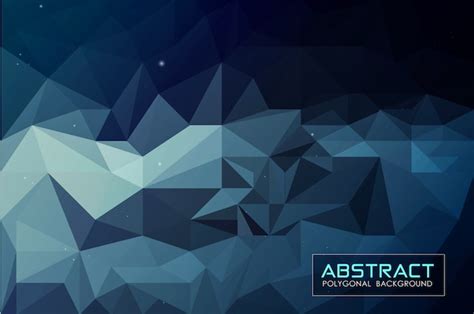 Premium Vector Abstract Dark Blue Low Poly Background