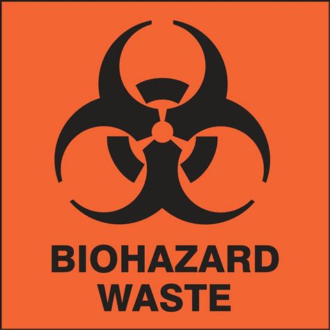 Drum Container Labels Biohazard Waste MHZW501PSP
