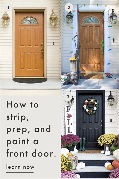 How To Paint A Front Door Full Tutorial Inlcuding How To Strip And Prepare