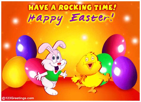 A Rocking Easter Wish Free Happy Easter Ecards Greeting Cards 123