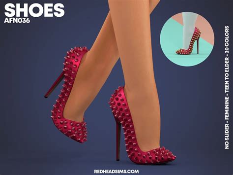 The Sims 4 Af Shoes N036 By Redheadsims The Sims Book