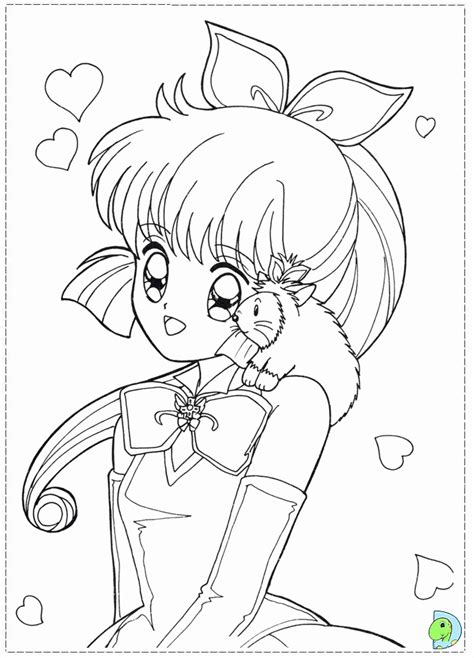Anime Cat Girl Coloring Coloring Pages