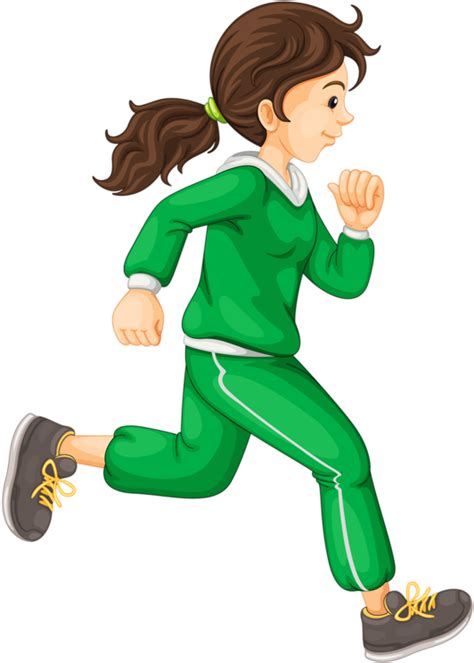 Download Clipart Images Running Girl Cartoon Png Download 92749