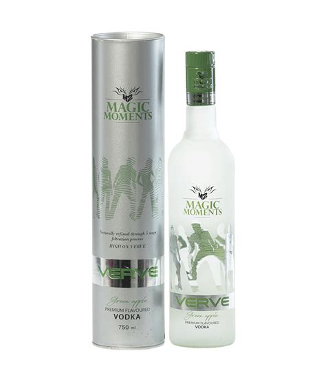 Magic Moments Verve Green Apple Premium Flavoured Vodka Gold Quality Award 2020 From Monde