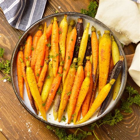 Cranking up the oven temperature caramelizes the vegetables' outer layer. Oven Roasted Carrots (Whole30, Paleo, Vegan) - WonkyWonderful