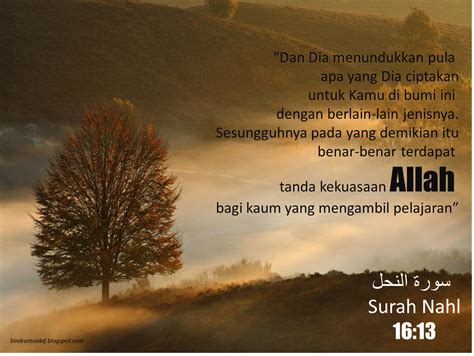 Biniku Mualaf Poster Islamik Surah Nahl Ayat 13