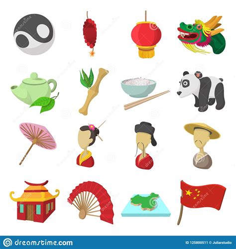 Stories are wonderful for chinese language teaching. China cartoon icons stock illustration. Illustration of ...