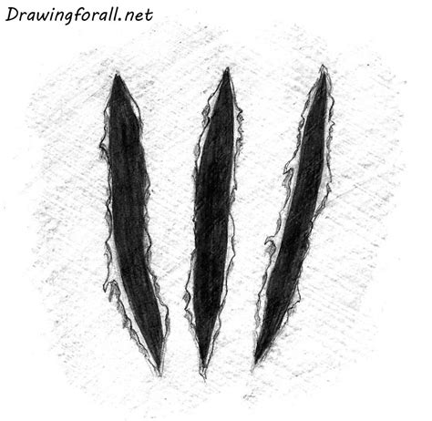 How To Draw Wolverine Claw Marks