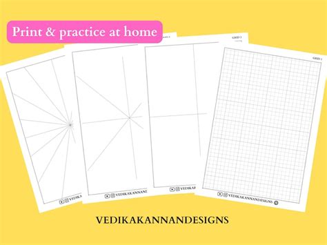 20 Printable Mandala Grid Templates For Mandala Drawing Etsy