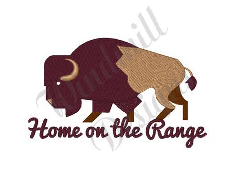 Buffalo Machine Embroidery Design Embroidery Designs Etsy