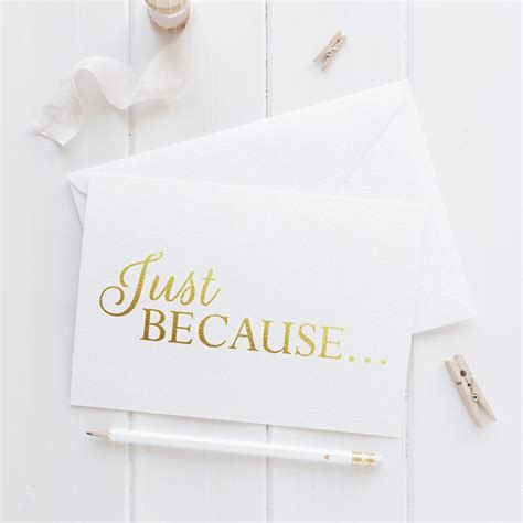 Just because card - Greeting cards | Dazzling Daisies