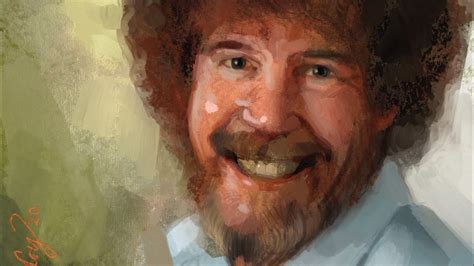 Portrait Of Bob Ross Daily Sketch 138365 Youtube