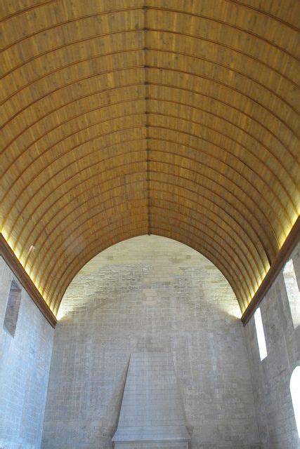 This type of ceiling instantly enhances and opens the space as it adds a sense. Barrel vaulted ceiling, dining hall Papal Palace | Barrel ...