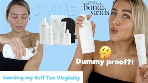 Bondi Sands PURE Self Tan First Impressions REVIEW Dummy Proof YouTube