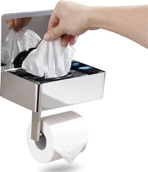 Buy Day Moon Designs Toilet Paper Holder With Shelf Flushable Wipes