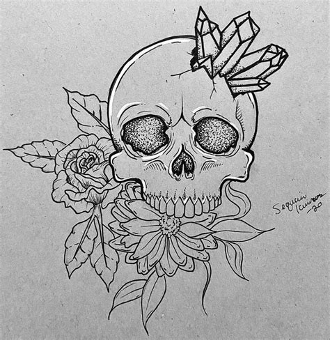 Crystal Skull Tattoo Design Cool Skull Drawings Easy Skull Drawings Skulls Drawing