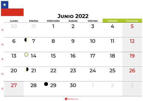 Descargar Calendario Junio 2022 Chile Para Imprimir