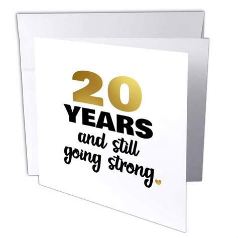 3drose 20 Years Still Going Strong Twentieth 20th Wedding Anniversary