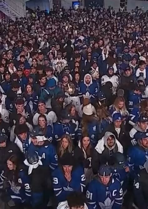 Toronto Maple Leafs Fans After Losing Game One Of The Stanley Cup