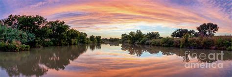 Vibrant Texas Hill Country Sunset Panorama Photograph By Bee Creek