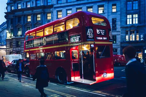 Wallpaper Lights London People Sunset City Street Night Winter England Cable Car