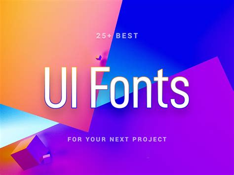 Top 10 Free Typefaces For Ui Design Best Fonts For Interface Design