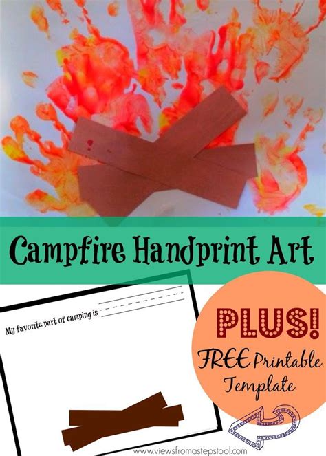 The Campfire Handprint Art Is An Easy And Fun Project For Kids To Make