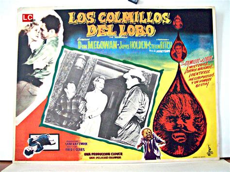 "LOS COLMILLOS DEL LOBO" MOVIE POSTER - "THE WERENWOLF" MOVIE POSTER