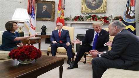 Trump Holds Contentious Oval Office Meeting With Democratic Leaders
