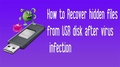 Find out how to remove viruses from a usb drive, recover the hidden files and folders for a viruses can infect your usb drive if it is connected to an infected computer. How to Recover hidden files from USB disk after virus ...