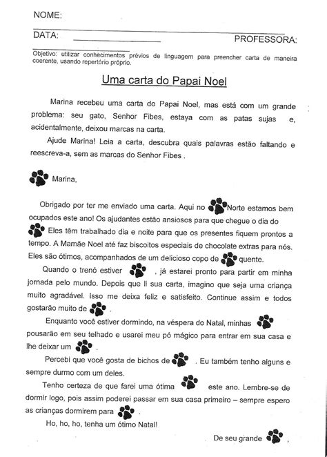 Borboletrascriativas Uma Carta Do Papai Noel