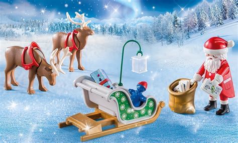Buy Playmobil Santas Sleigh With Reindeer 9496