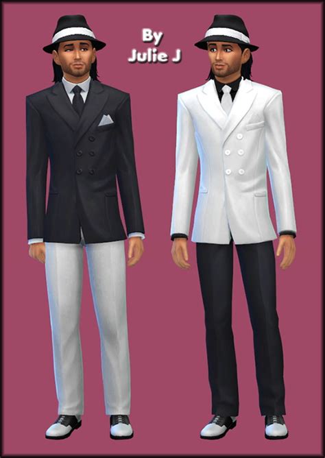 Male White Suit Separates At Julietoon Julie J Sims 4 Updates
